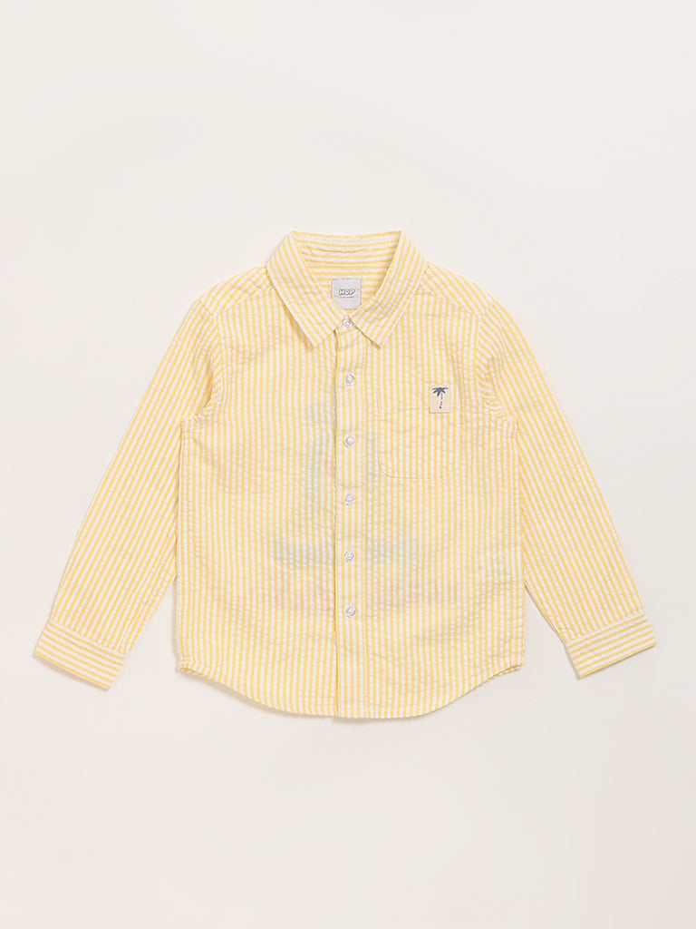 HOP Kids Yellow Striped Shirt