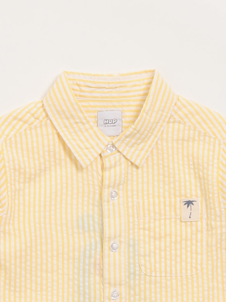 HOP Kids Yellow Striped Shirt