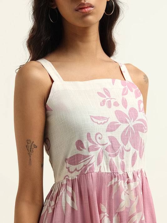 Bombay Paisley Lilac Printed Cotton Dress