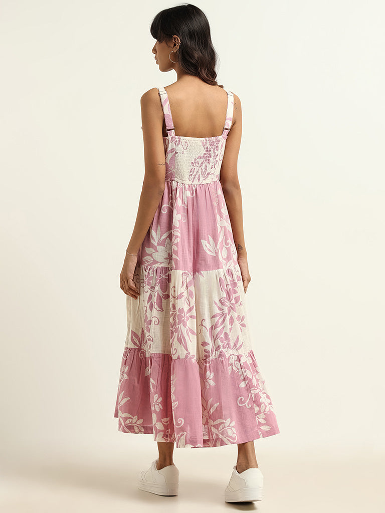 Bombay Paisley Lilac Printed Cotton Dress