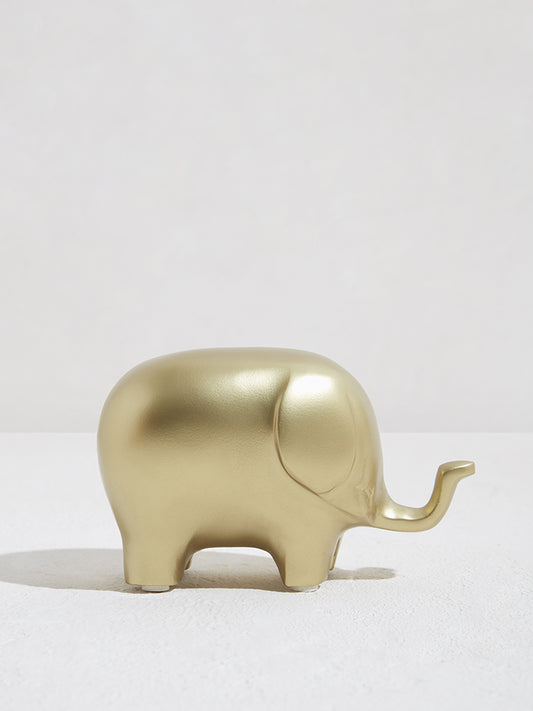 Westside Home Gold Elephant Metal Decorative Accessory