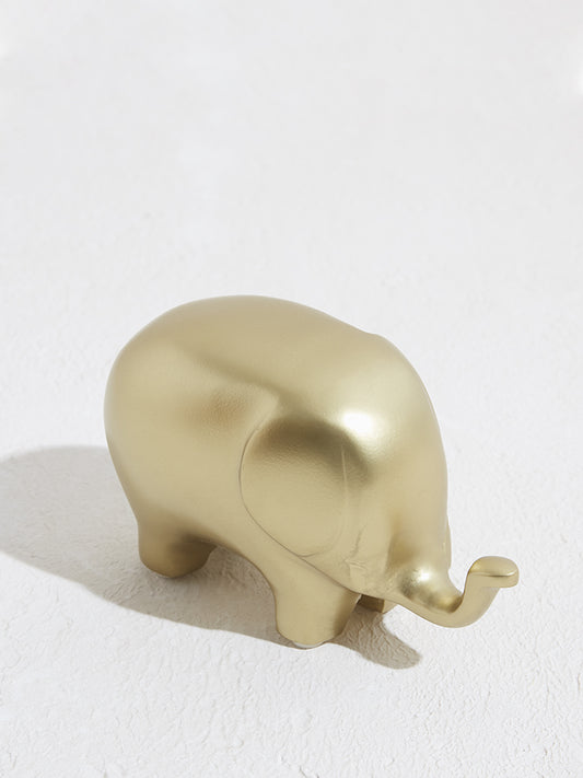 Westside Home Gold Elephant Metal Decorative Accessory