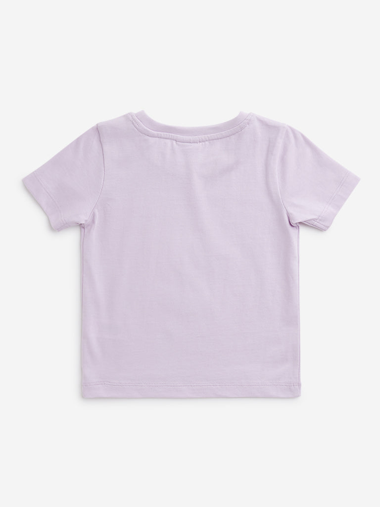 HOP Kids Lilac Ice Cream Design T-Shirt