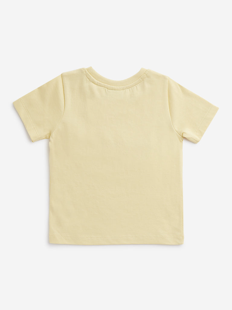HOP Kids Yellow Watermelon Printed T-Shirt