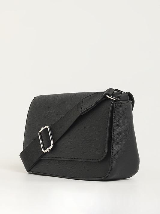 Nuon Black Sling Bag with Coin Pouch