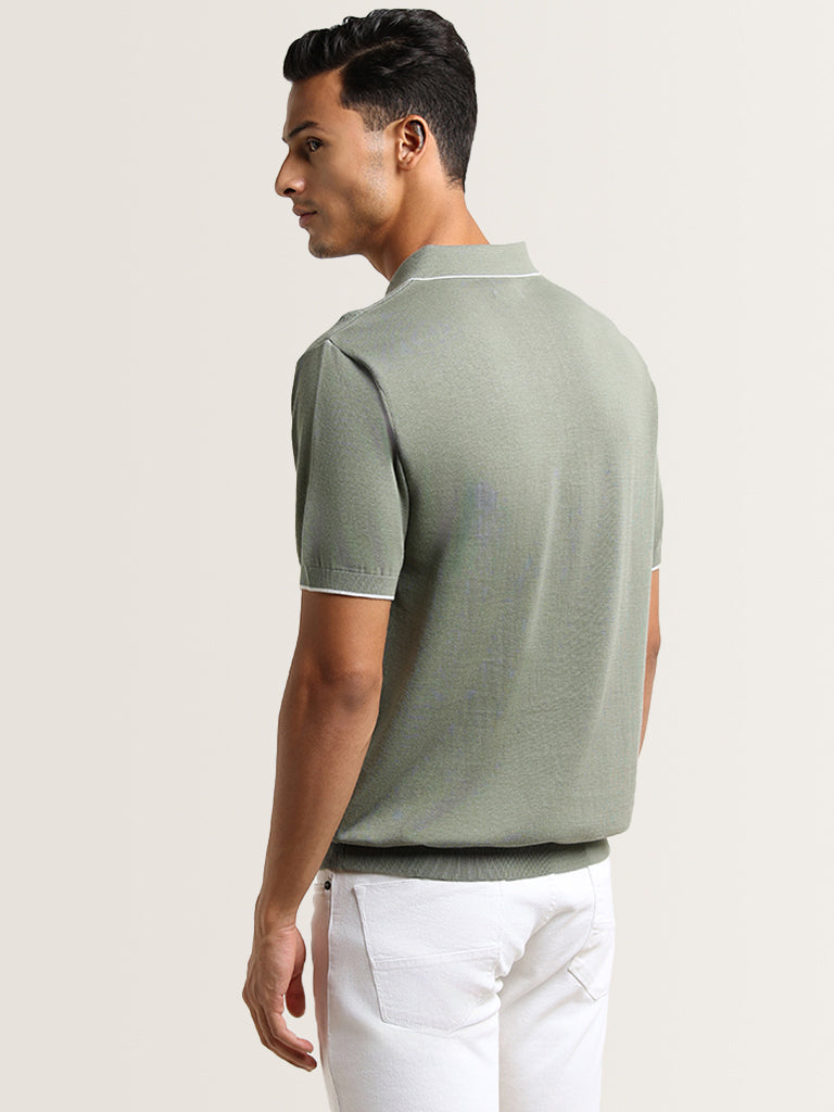 Ascot Sage Relaxed Fit Polo T-Shirt
