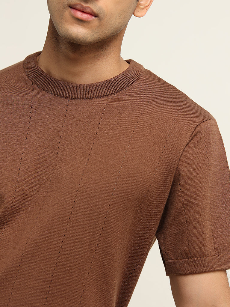 Ascot Tan Relaxed Fit T-Shirt