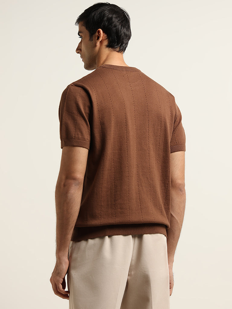 Ascot Tan Relaxed Fit T-Shirt