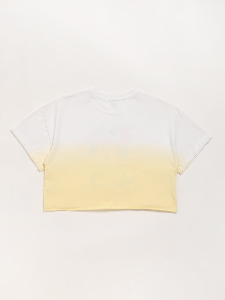 Y&F Kids Yellow Crop T-Shirt