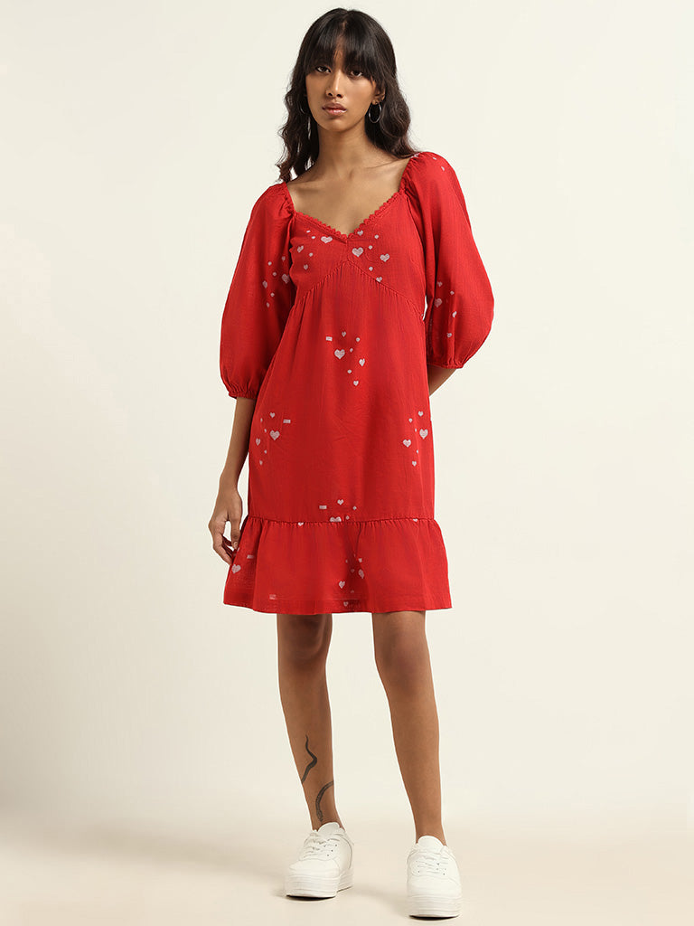 Bombay Paisley Red A Line Dress