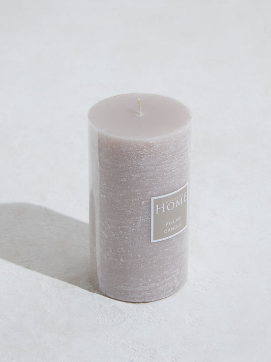 Westside Home Taupe Pillar Candle
