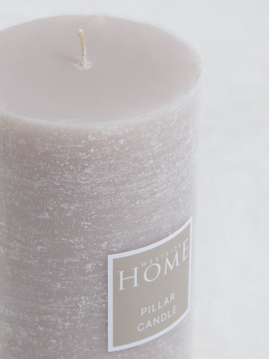 Westside Home Taupe Pillar Candle
