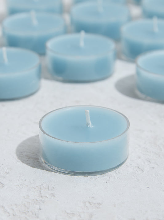 Westside Home Light Blue Acrylic Tealight Candles (Set of 16)