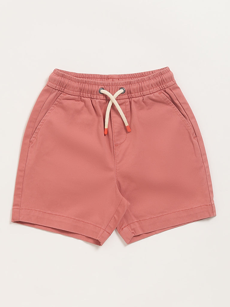 HOP Kids Dusty Rose Cotton Shorts