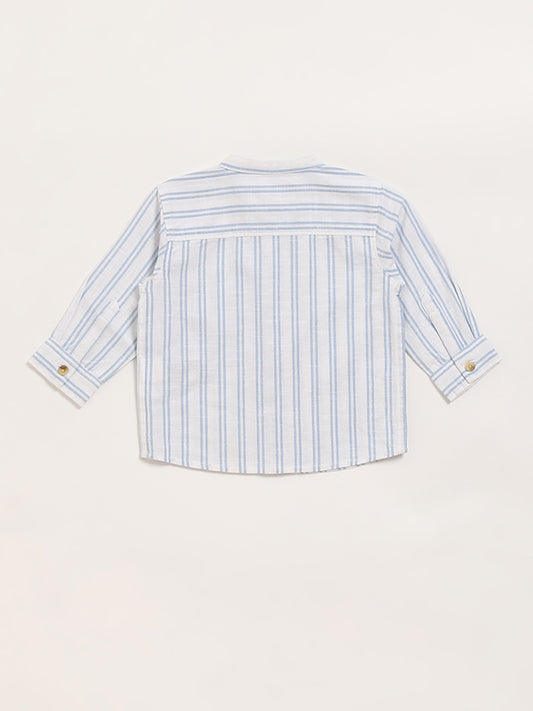 HOP Baby Blue Striped Shirt