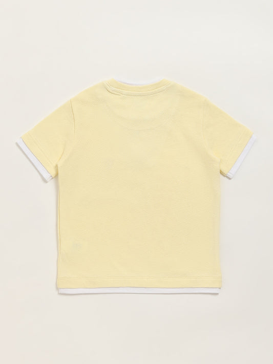 HOP Kids Yellow Henley T-Shirt