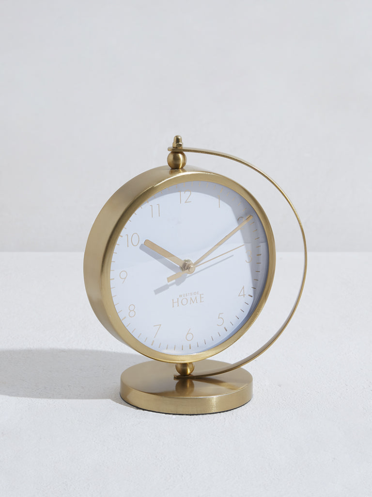 Westside Home Gold Round Clock