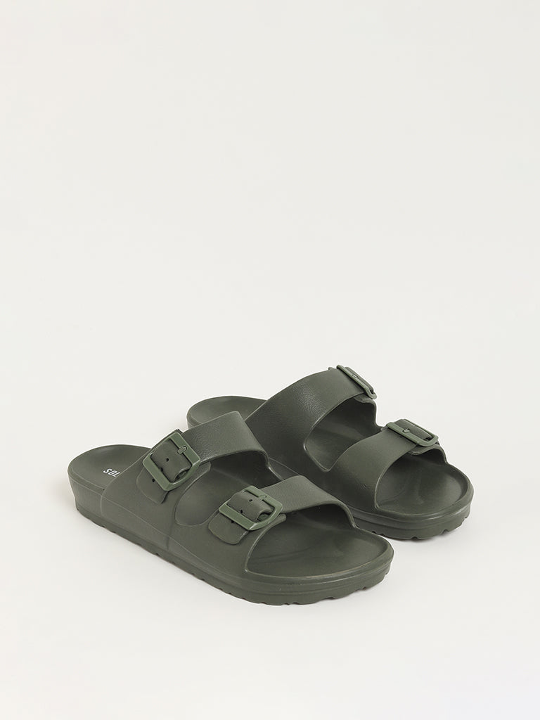 SOLEPLAY Olive Double Band Flip-Flop