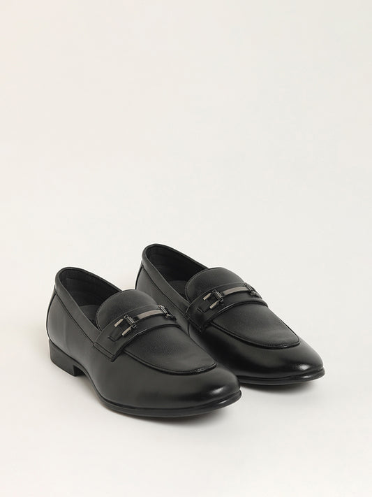 SOLEPLAY Black Top Trim Loafers
