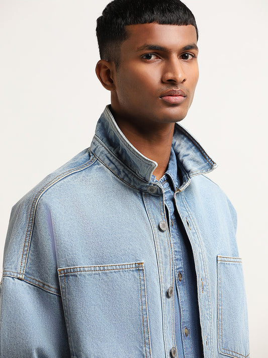 Nuon Blue Denim Relaxed Fit Jacket