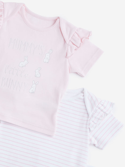 HOP Baby Blush Pink T-Shirt - Pack of 3