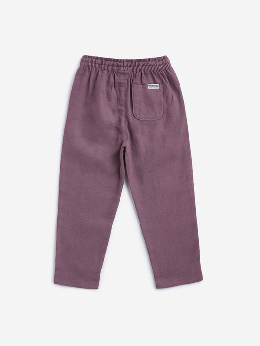 HOP Kids Dusty Pink Solid Pants