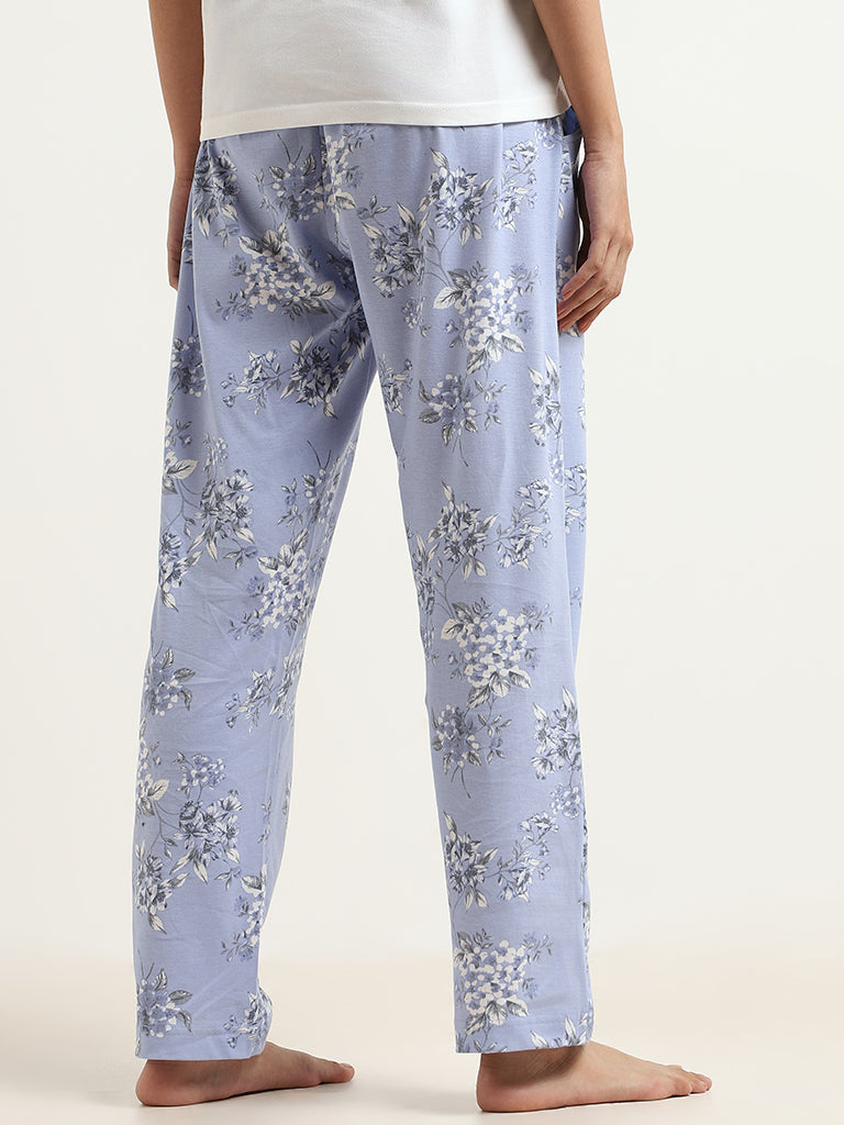 Wunderlove Blue Floral Pyjamas