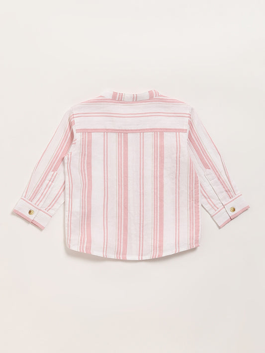 HOP Baby Pink Striped Shirt