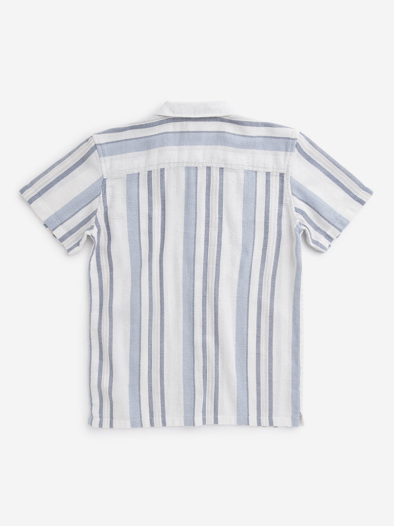 Y&F Kids Blue Striped Shirt