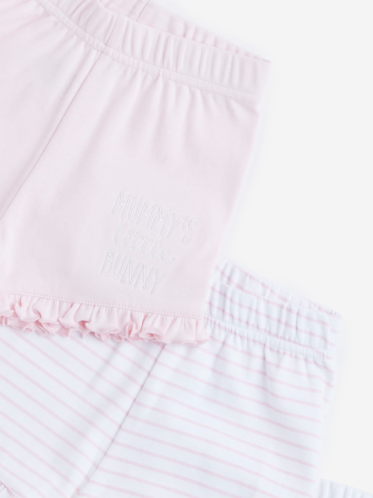 HOP Baby Blush Pink Shorts - Pack of 3