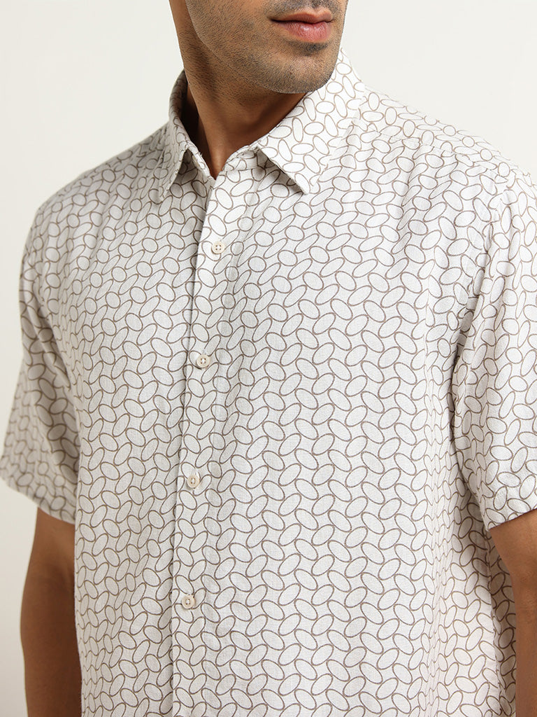 Ascot Stone Geometric Print Relaxed Fit Shirt