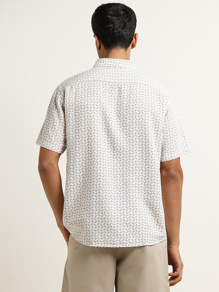 Ascot Stone Geometric Print Relaxed Fit Shirt
