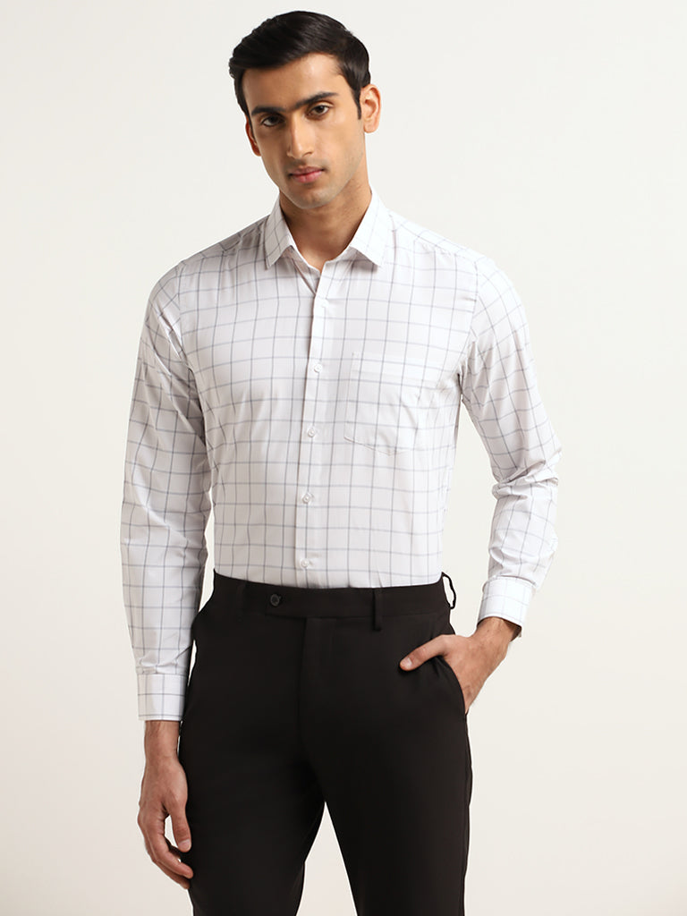 WES Formals White Relaxed Fit Shirt