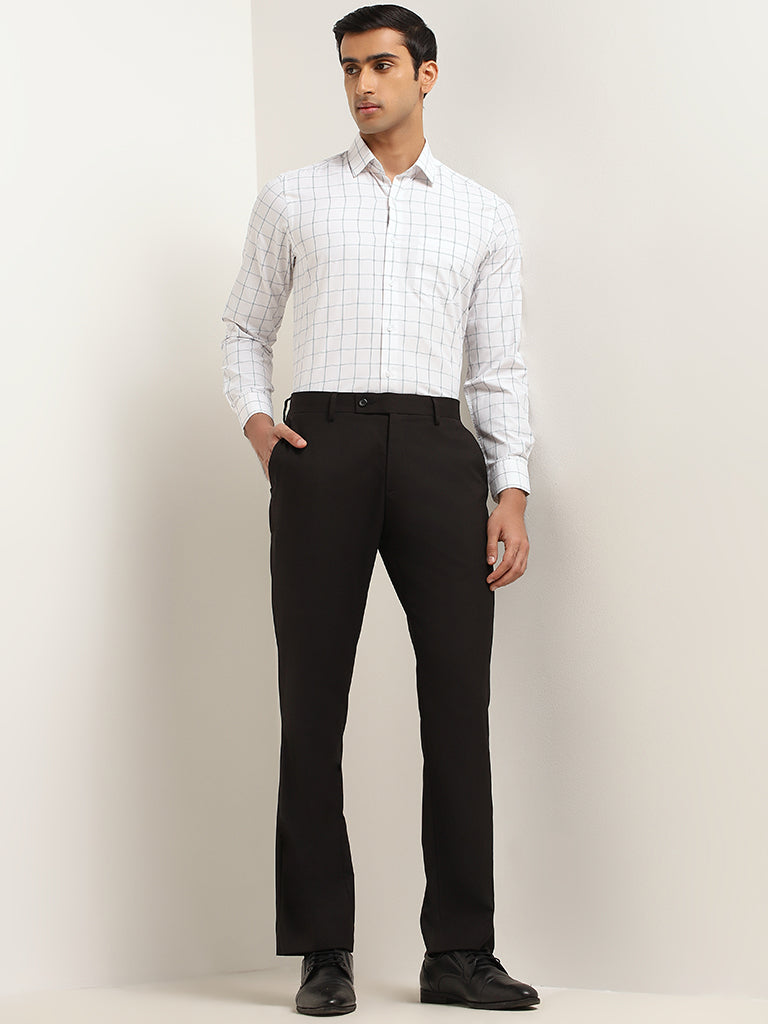 WES Formals White Relaxed Fit Shirt