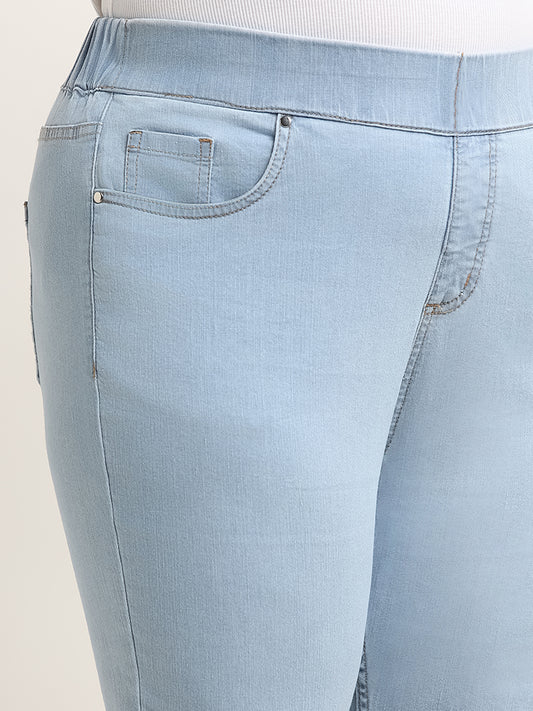 Gia Blue Slim Fit Mid Rise Jeggings