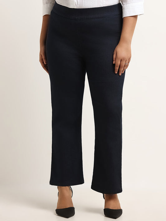 Gia Blue Relaxed Fit Mid Rise Jeggings