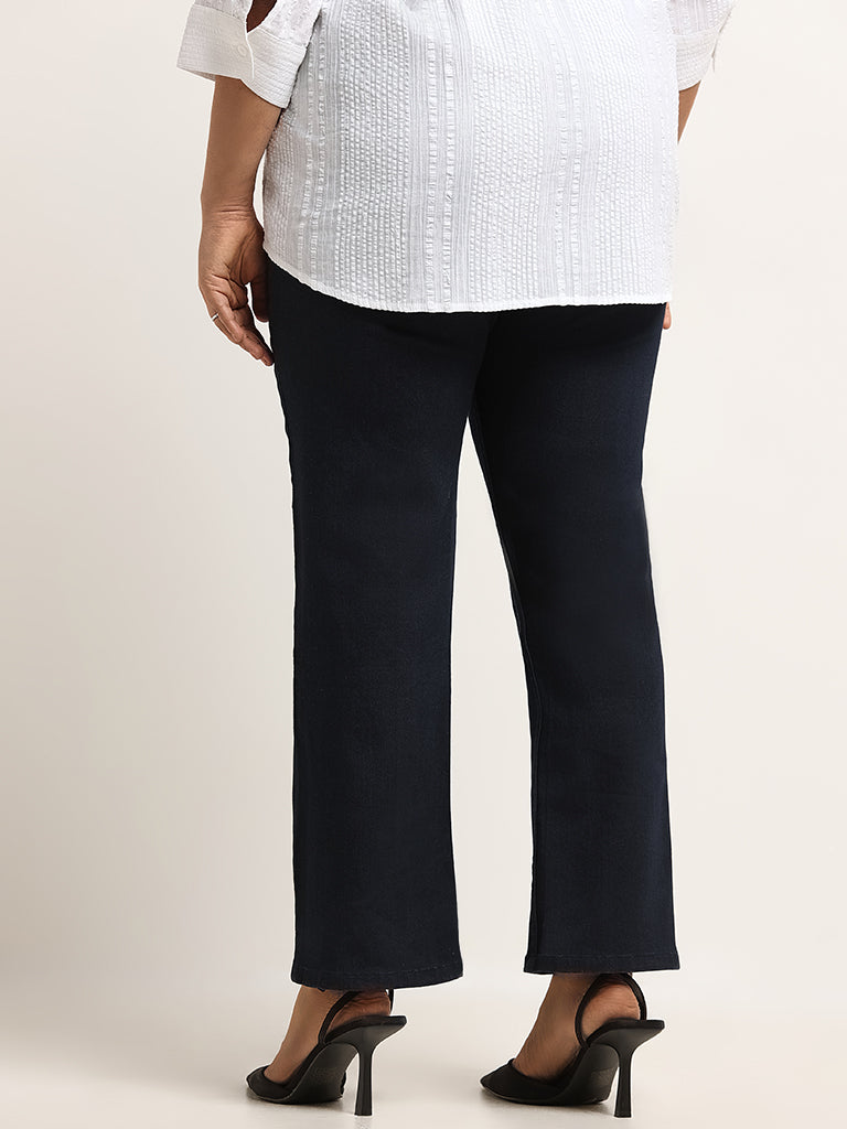 Gia Blue Relaxed Fit Mid Rise Jeggings
