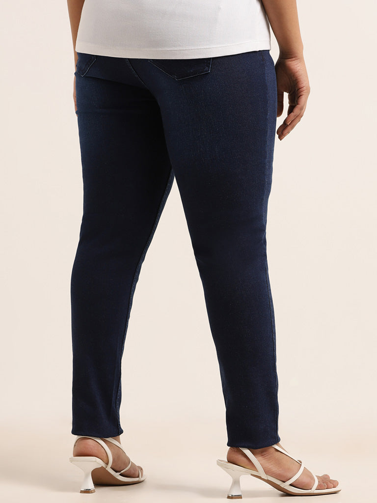 Gia Blue Slim Fit Mid Rise Jeans