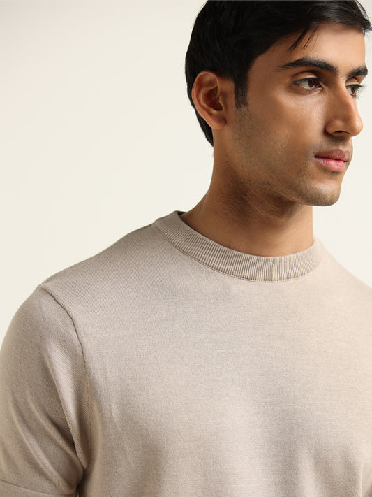 Ascot Beige Relaxed Fit T-Shirt