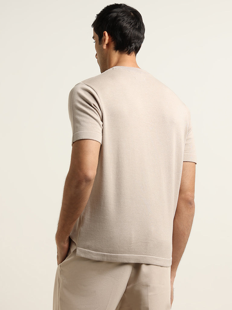 Ascot Beige Relaxed Fit T-Shirt
