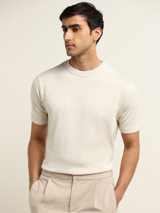 Ascot Off-White Relaxed Fit T-Shirt