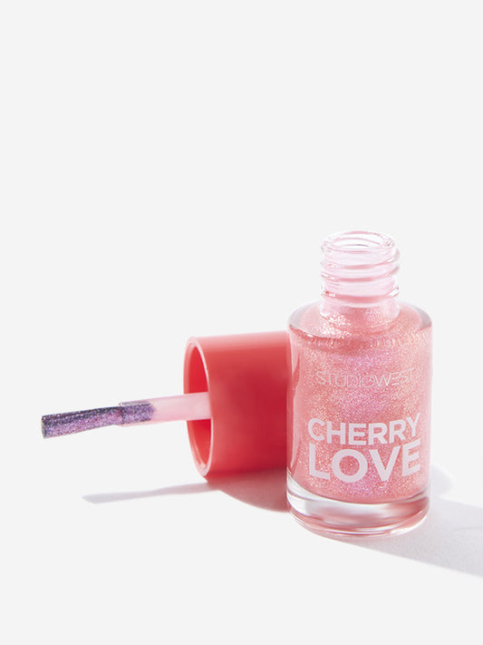Studiowest Pink Shimmer Cherry Love P-03 Glow Nail Polish - 6 ml