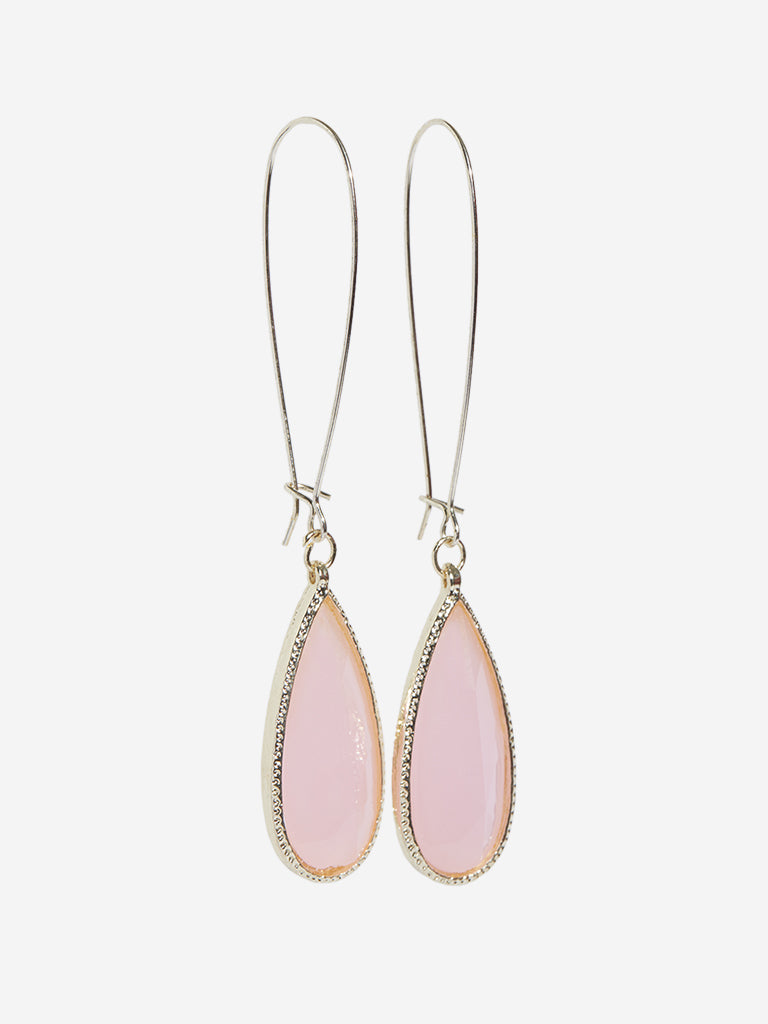 Westside Accessories Pink Drop Earrings