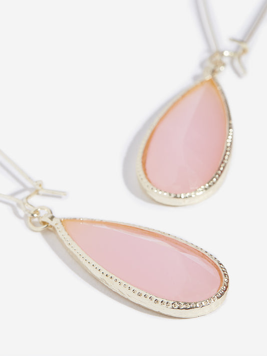 Westside Accessories Pink Drop Earrings