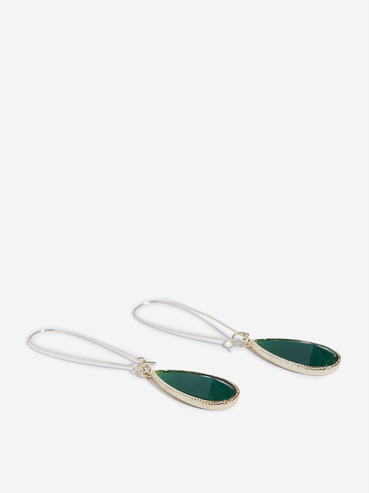 Westside Accessories Green Drop Earrings