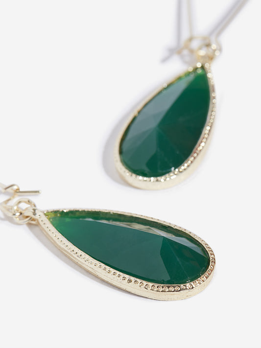 Westside Accessories Green Drop Earrings