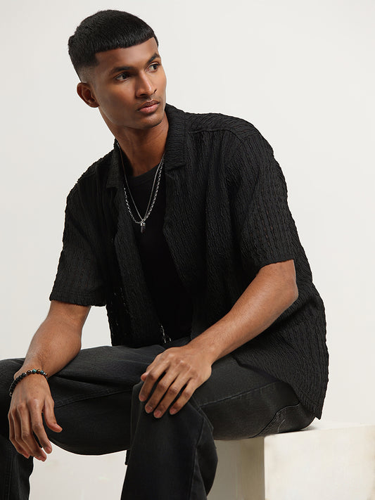 Nuon Black Relaxed Fit Shirt