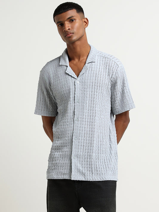 Nuon Light Blue Relaxed Fit Shirt