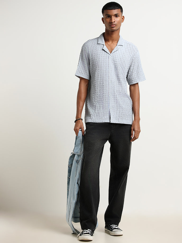 Nuon Light Blue Relaxed Fit Shirt