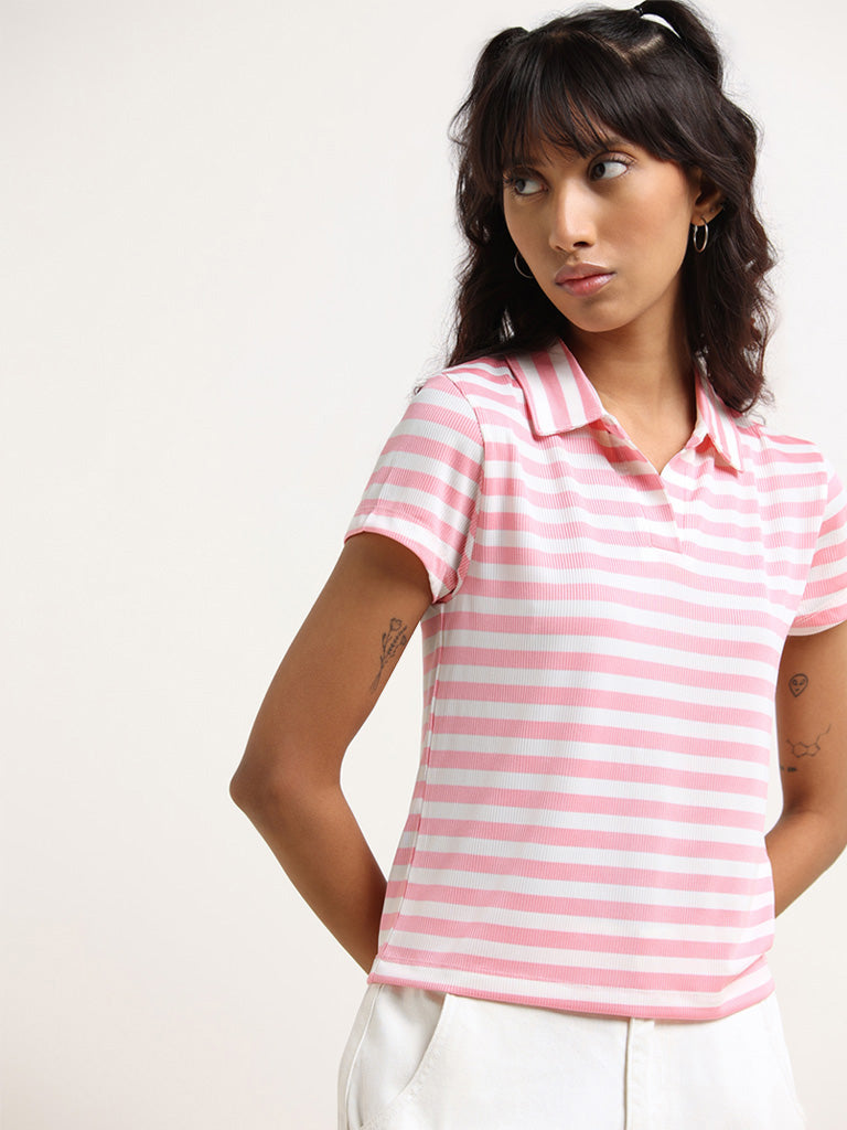Nuon Pink Polo T-Shirt